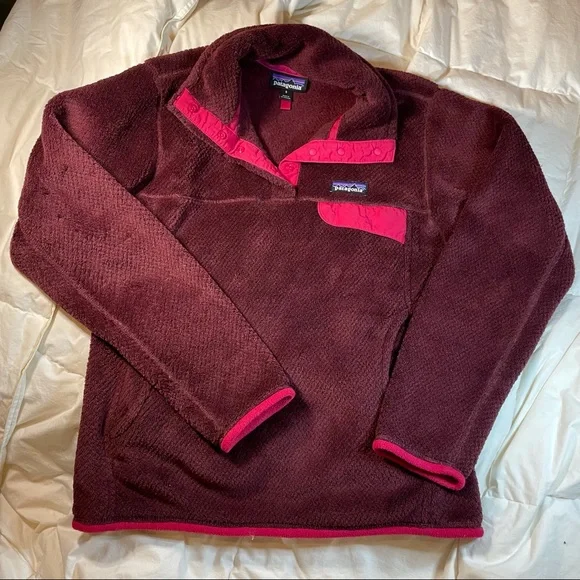 Patagonia Re-tool Snap T Pullover women's burgundy - Picture 1 of 5